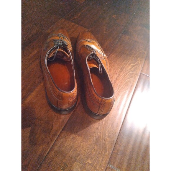 Leather Wingtip Oxford Dress Shoes Brown Lace Up Classic Style‎ main image 5
